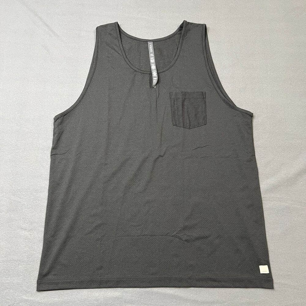 Vuori Tradewind Performance Tank Top Men's Size XL Black Sleeveless Pullover